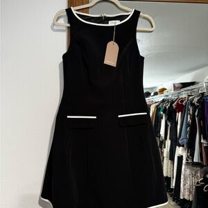 Meshki Evanna Suiting Mini Dress NWT (black and white)